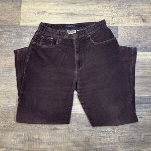 Women’s Vintage Bill Blass Deep Purple Corduroy Pants Size 12